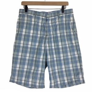 LACOSTE Plaid Golf Shorts Chino Preppy Classic Style 10.5” Inseam Size 42 / 32